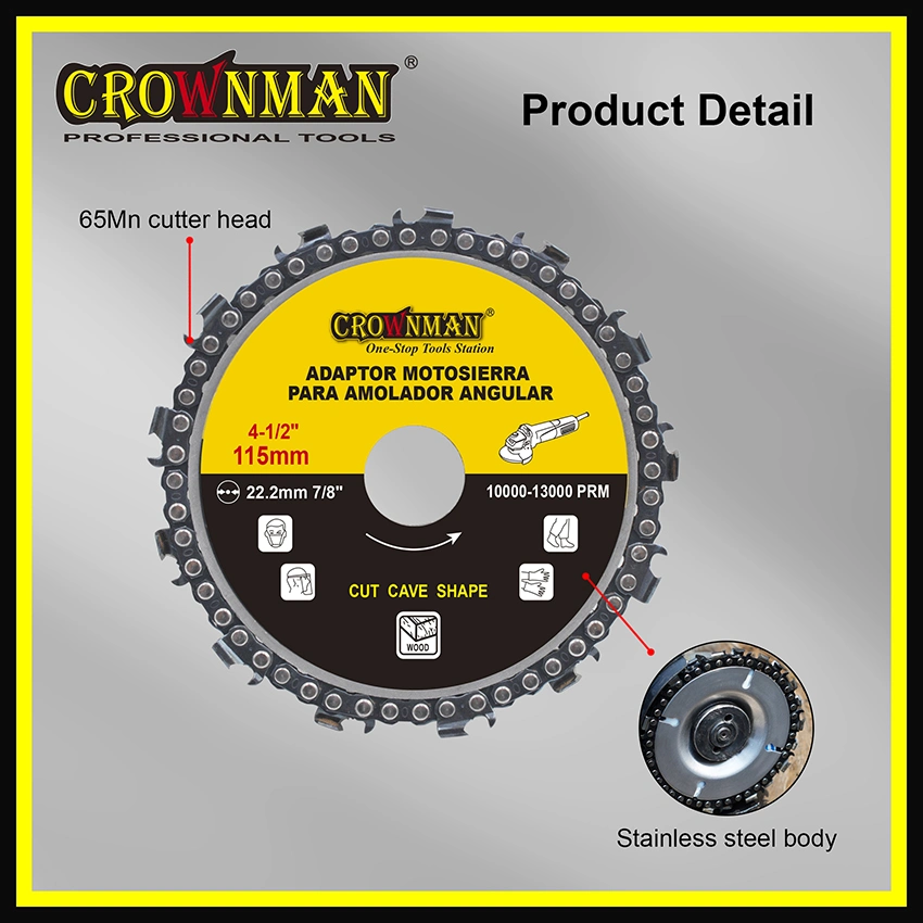 Wood Carving Disc for Angle Grinder, Size 100mm and 115mm Disc