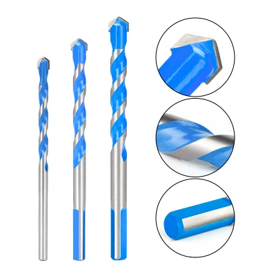 ガラスドリルビット 3-12mm 三角ドリルビット セラミックタイル、コンクリート、レンガ、木材の穴あけ用